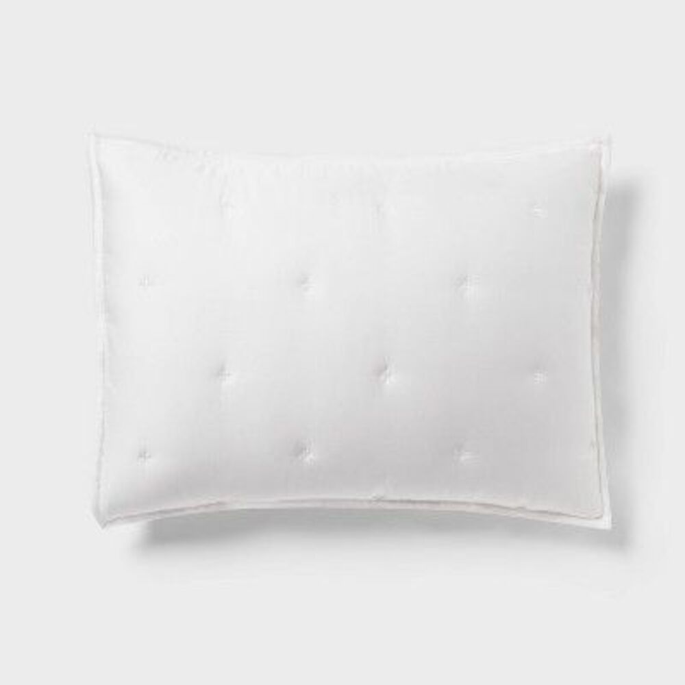 Open Box - Threshold - 3pc King TENCEL Comforter and Sham Set White - Thr White - Picture 3 of 4